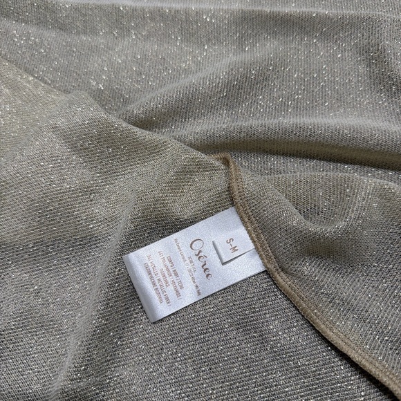 Oseree lemerie one shoulder dress in gold - Picture 6 of 11